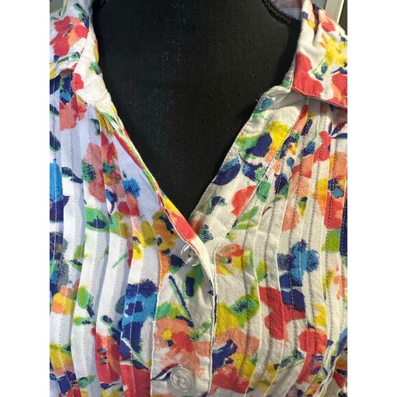 Woman Within Rayon 7-Day Pintucked Tunic Blouse – Flowy & Comfy - Picture 2 of 8